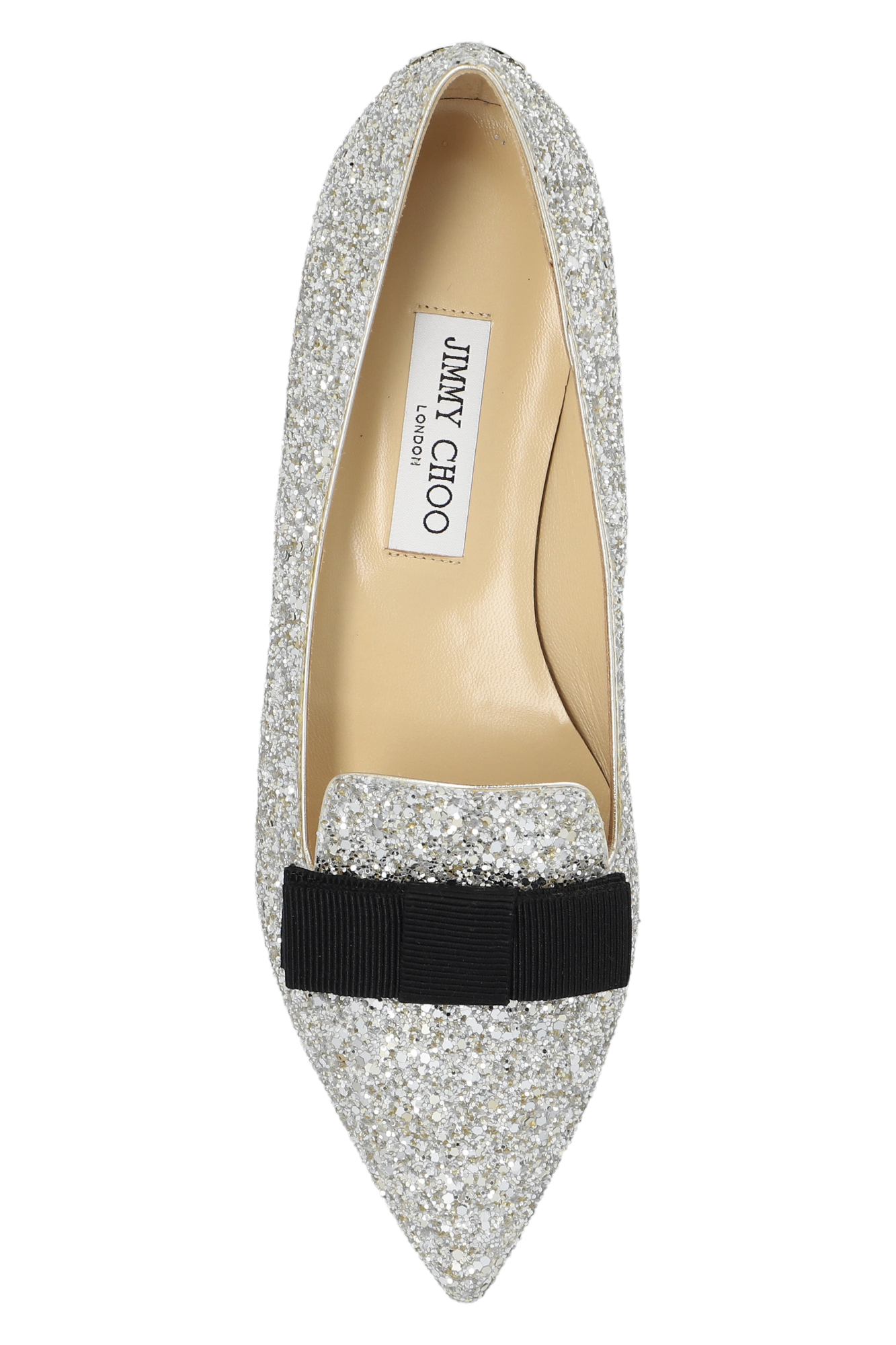 Jimmy choo 2025 glitter flats